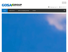 Tablet Screenshot of gosagroup.com